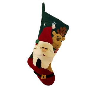 Santa Reindeer‎ Christmas Stocking